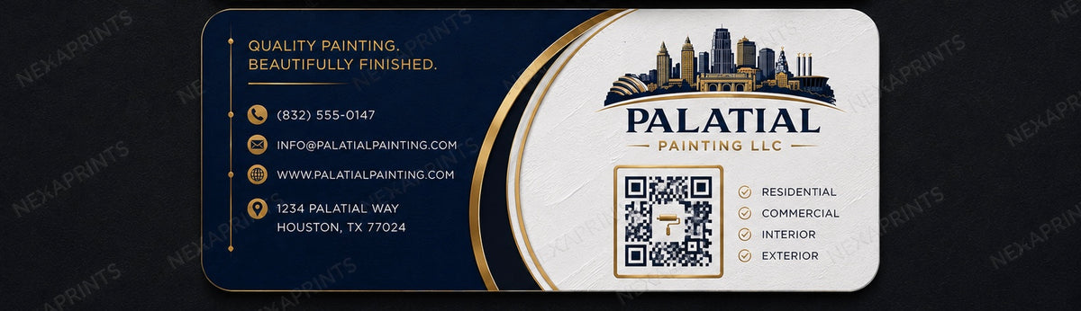 Custom 500 business cards for palatial painting