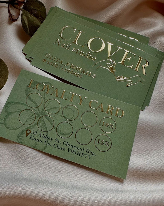 Luxury Loyalty Cards | 800 GSM | Gold Foil & Spot UV | MOQ 500