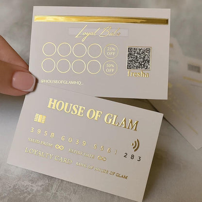 Loyalty Cards | 500 GSM | Foil & Spot UV Options | 90 × 54 mm