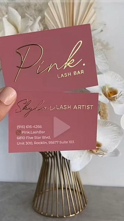 Premium Foil Business Cards | 500 GSM | 5 Foil Color Options | Spot UV Available