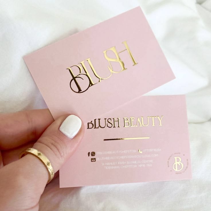 Premium Foil Business Cards | 500 GSM | 5 Foil Color Options | Spot UV Available