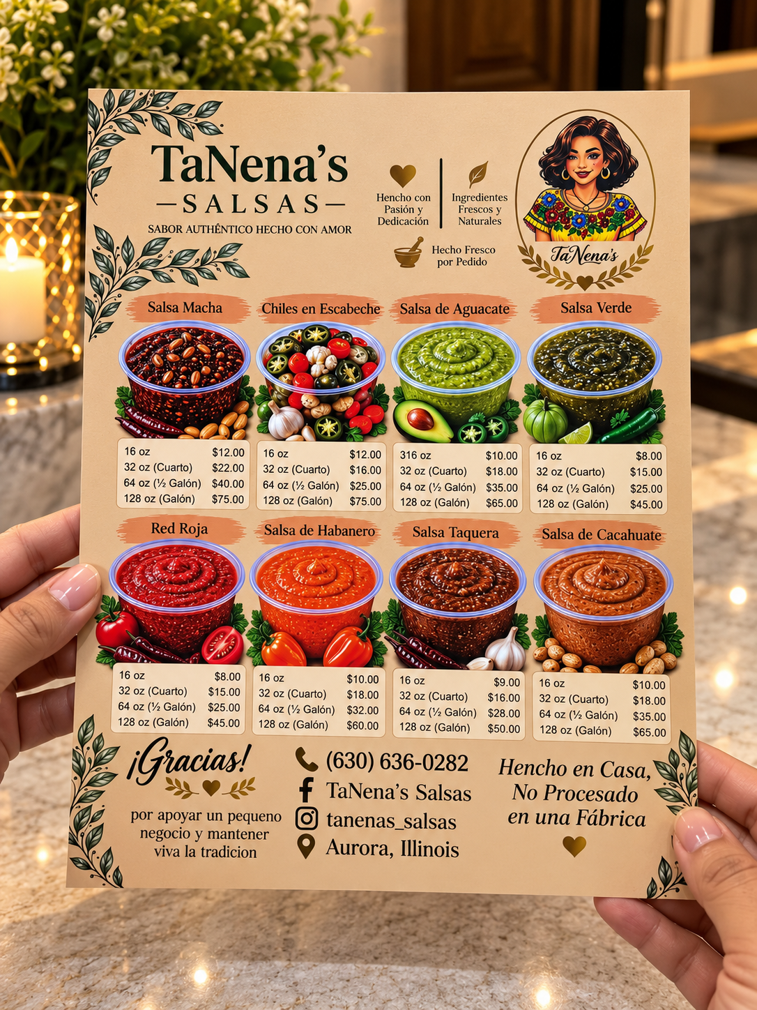 500 Custom Printed Menu Cards 8.5" x 11", Double-Sided Printing, Matte Finish