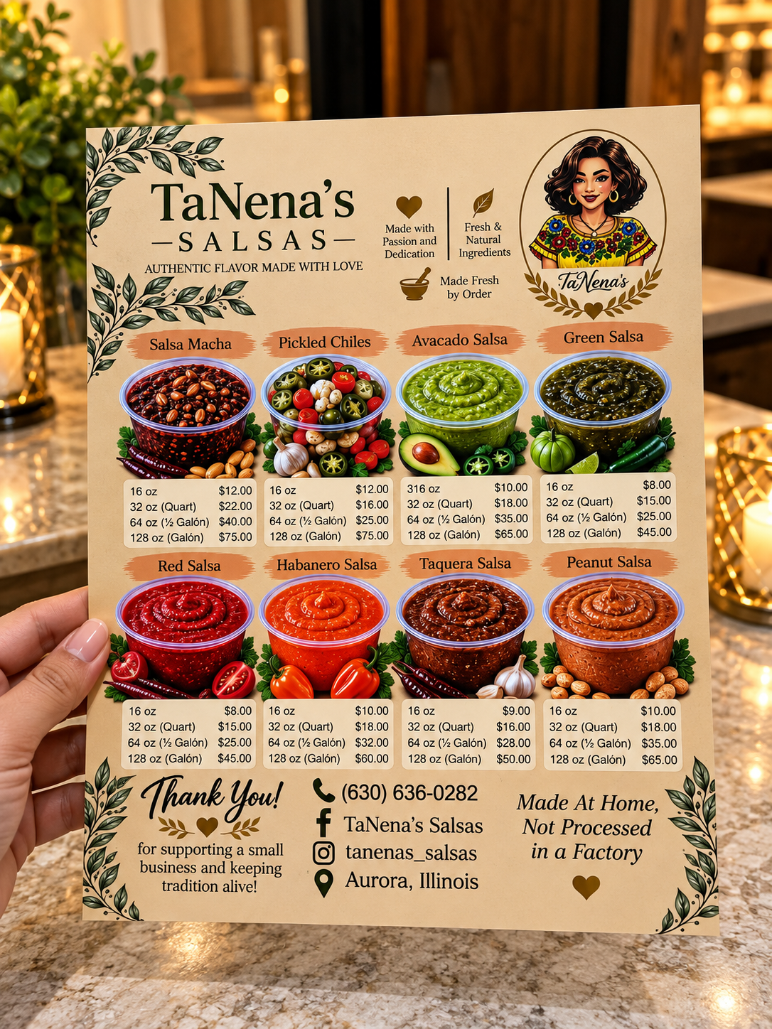 500 Custom Printed Menu Cards 8.5" x 11", Double-Sided Printing, Matte Finish