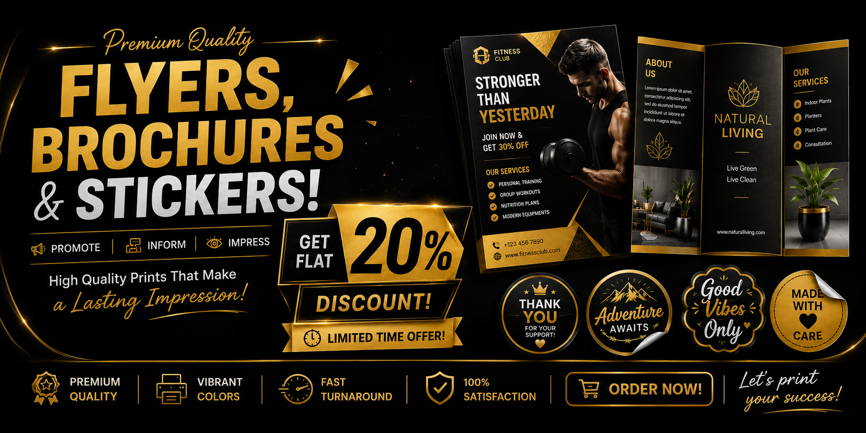 NexaPrints flyers brochures custom printing USA