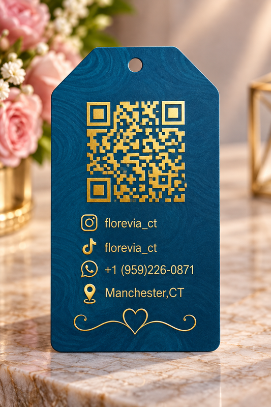 500 Custom Floral Hang Tags for Flowers & Gifts – Premium Boutique Product Tags