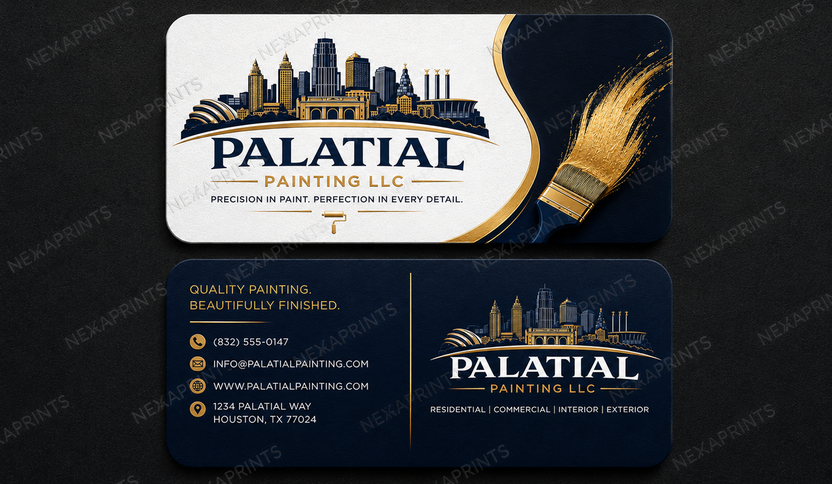 Custom 500 business cards for palatial painting
