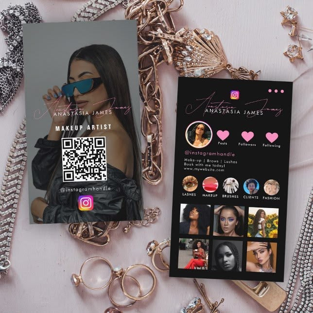 Instagram Design Cards | Premium 500 GSM | Foil Finish | MOQ 500
