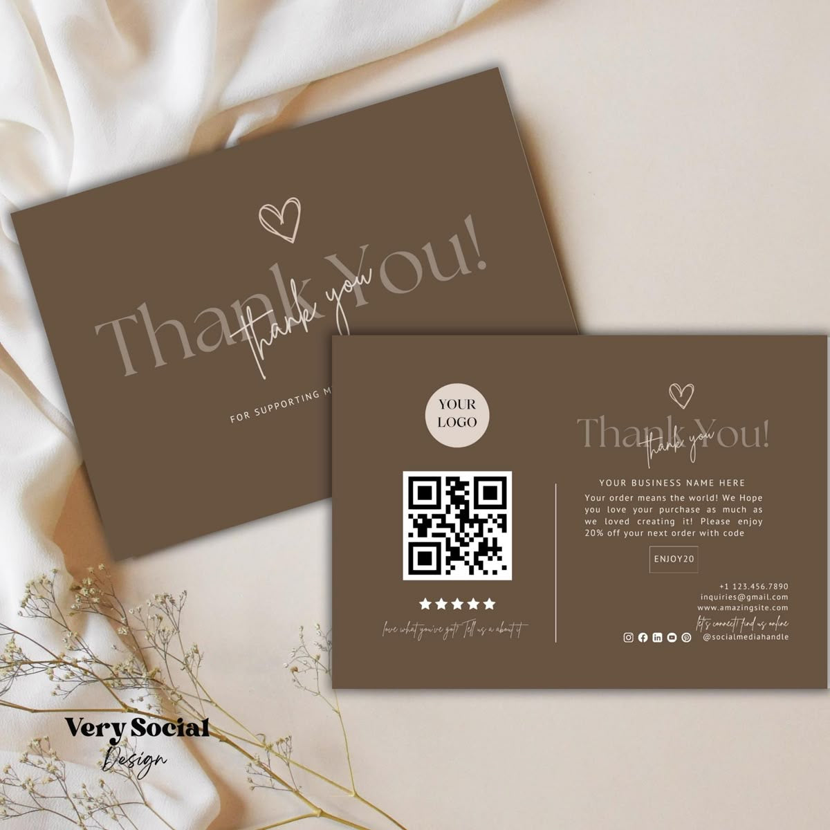 Personalized Thank You Cards | Custom Appreciation Cards for Business, Weddings & Special Events