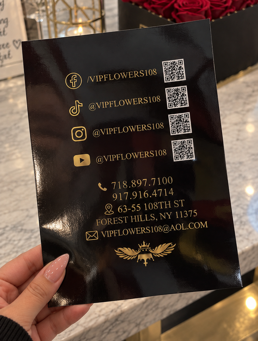 Black Glossy Presentation Folder with Gold Print – Custom Business & Branding Folder