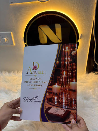 100 Custom Glossy Presentation Folders with One Pocket, Two-Sided Full-Color Printing