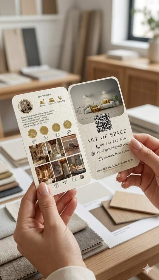 Instagram Design Cards | Premium 500 GSM | Foil Finish | MOQ 500