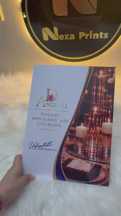 100 Custom Glossy Presentation Folders with One Pocket, Two-Sided Full-Color Printing